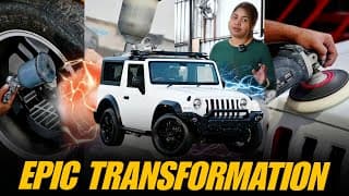 Stealth Black to Everest White I Mahindra Thar I @car_squad_india_csi